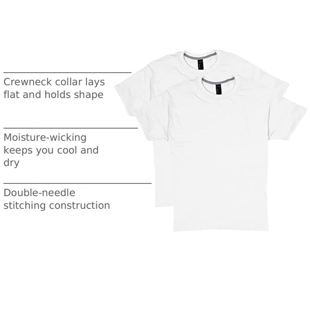 Hanes X-Temp Short-Sleeve Crewneck T-Shirt Size Large - Picture 3 of 4